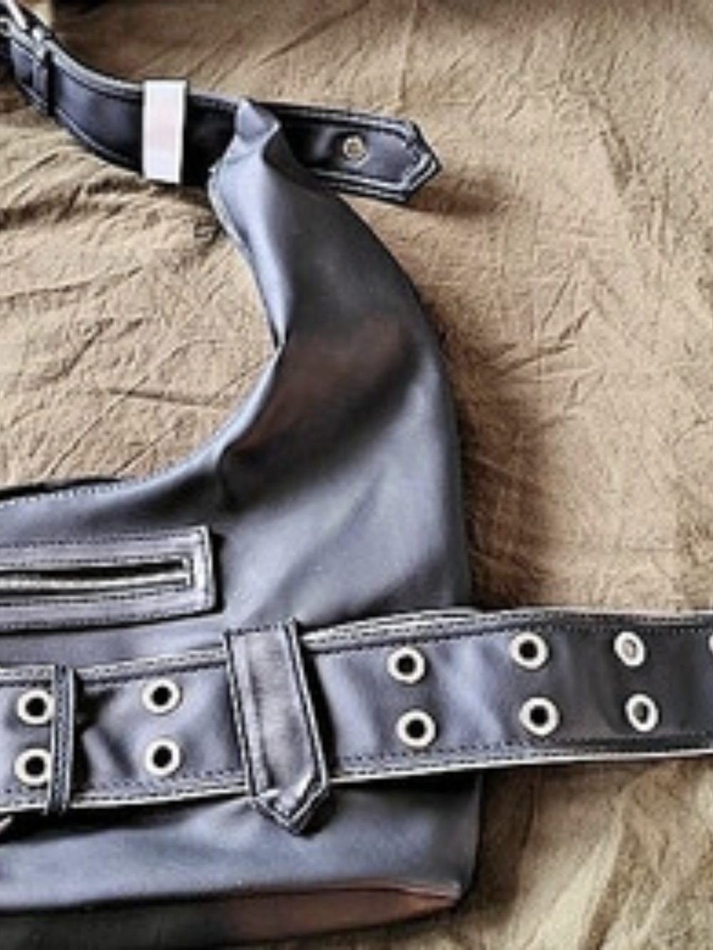 Black Studded Belt Shoulder Bag Like New